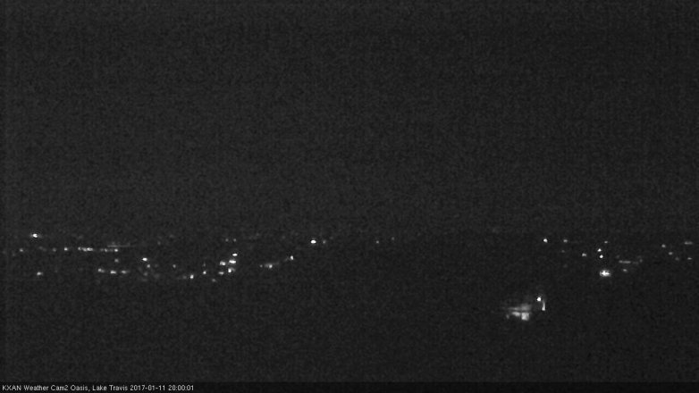 Lake Travis webcam, January 11, 2017 7:15 PM CT