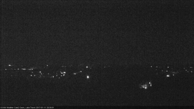 Lake Travis webcam, January 11, 2017 7:55 PM CT
