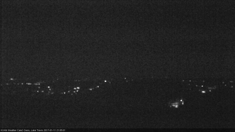 Lake Travis webcam, January 11, 2017 8:10 PM CT