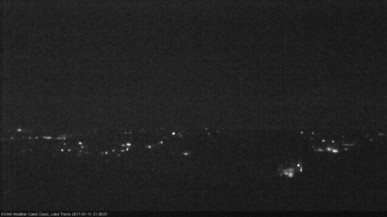 Lake Travis webcam, January 11, 2017 8:45 PM CT
