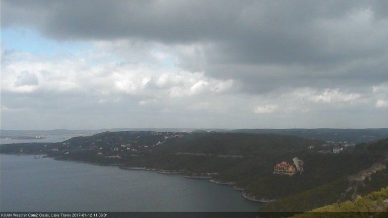 Lake Travis webcam, January 12, 2017 10:35 AM CT
