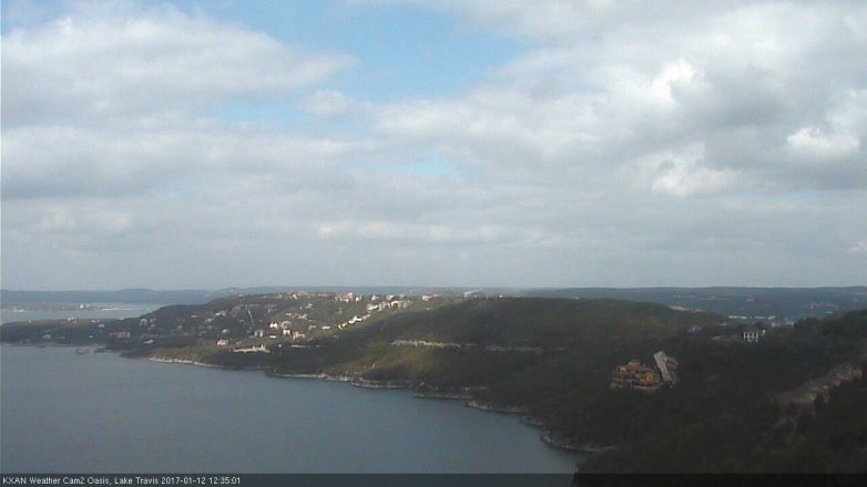 Lake Travis webcam, January 12, 2017 11:50 AM CT