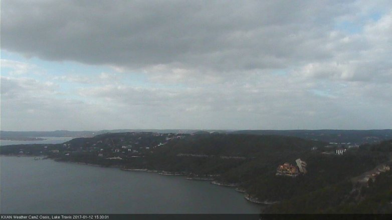Lake Travis webcam, January 12, 2017 2:50 PM CT
