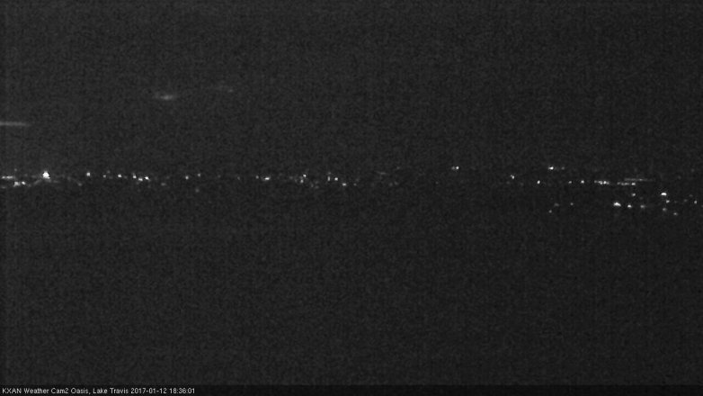 Lake Travis webcam, January 12, 2017 5:40 PM CT