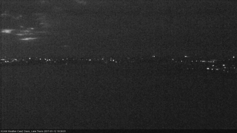 Lake Travis webcam, January 12, 2017 6:00 PM CT