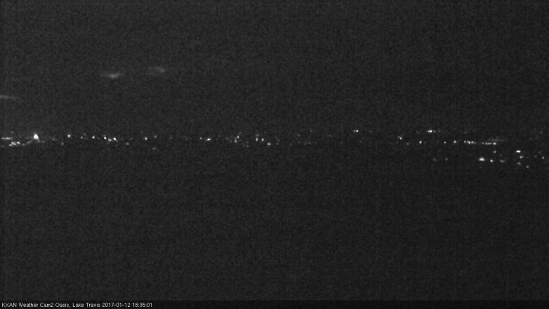 Lake Travis webcam, January 12, 2017 6:05 PM CT