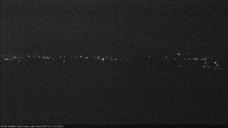 Lake Travis webcam, January 12, 2017 8:35 PM CT