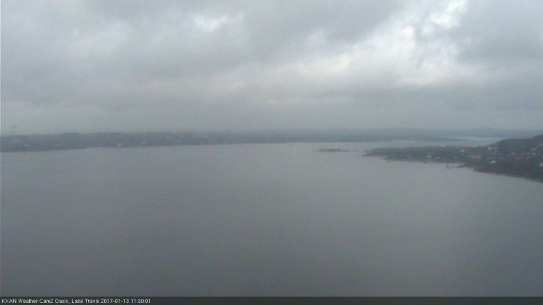 Lake Travis webcam, January 13, 2017 10:45 AM CT