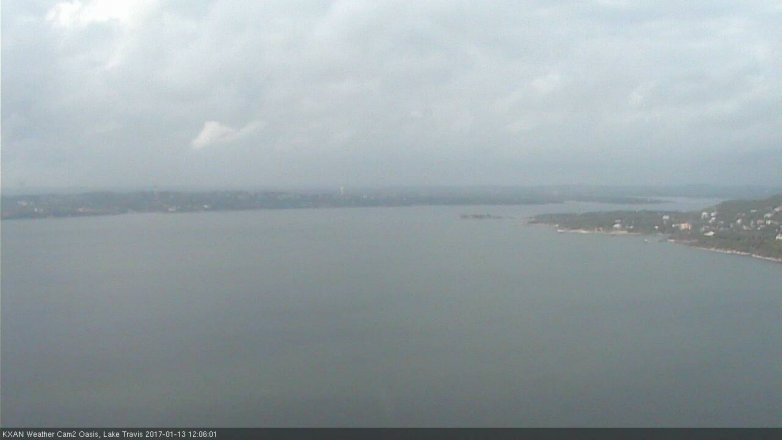 Lake Travis webcam, January 13, 2017 11:15 AM CT
