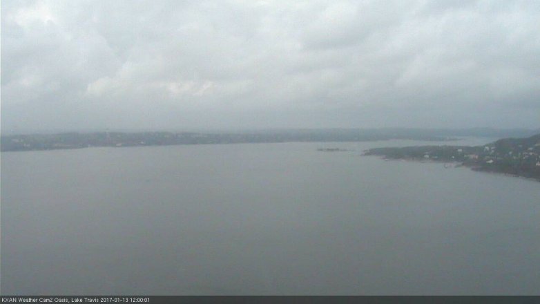 Lake Travis webcam, January 13, 2017 11:25 AM CT