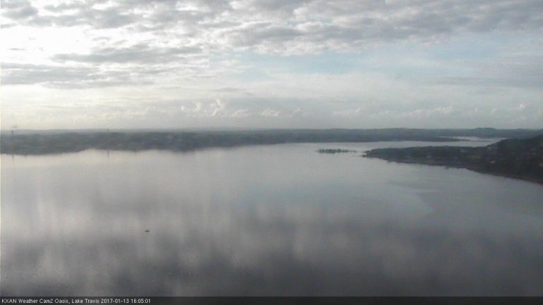 Lake Travis webcam, January 13, 2017 3:10 PM CT