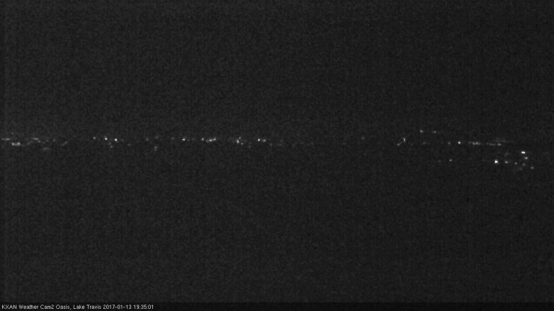 Lake Travis webcam, January 13, 2017 7:00 PM CT