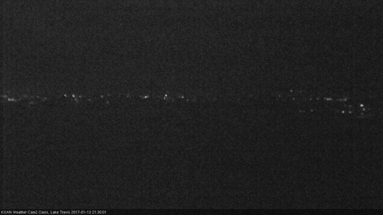 Lake Travis webcam, January 13, 2017 8:55 PM CT