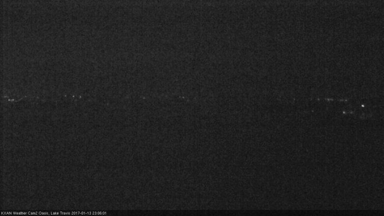 Lake Travis webcam, January 13, 2017 10:20 PM CT