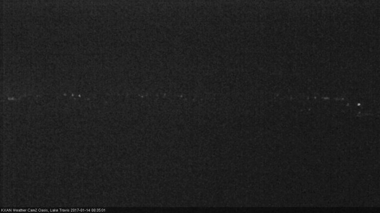 Lake Travis webcam, January 13, 2017 12:00 AM CT