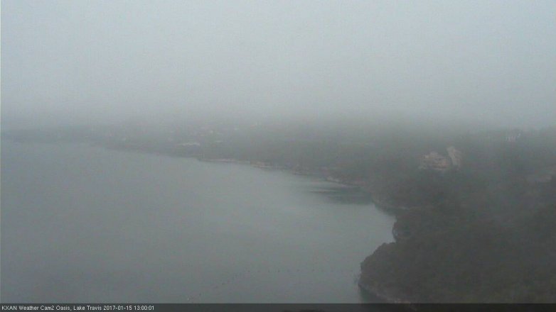 Lake Travis webcam, January 15, 2017 12:20 PM CT