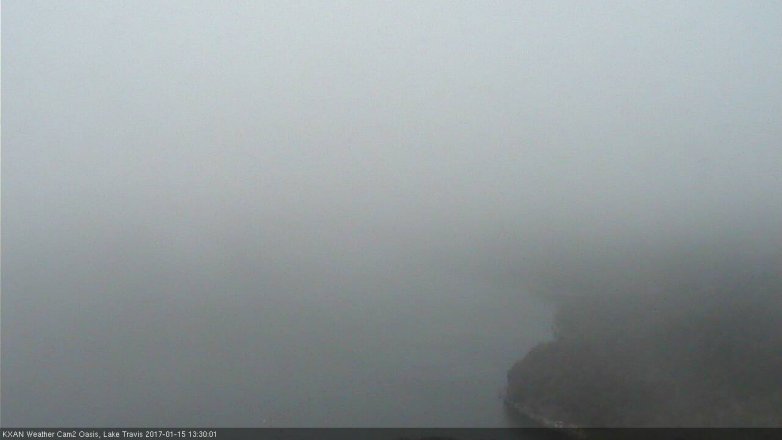 Lake Travis webcam, January 15, 2017 12:45 PM CT