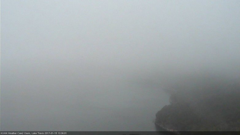 Lake Travis webcam, January 15, 2017 1:05 PM CT