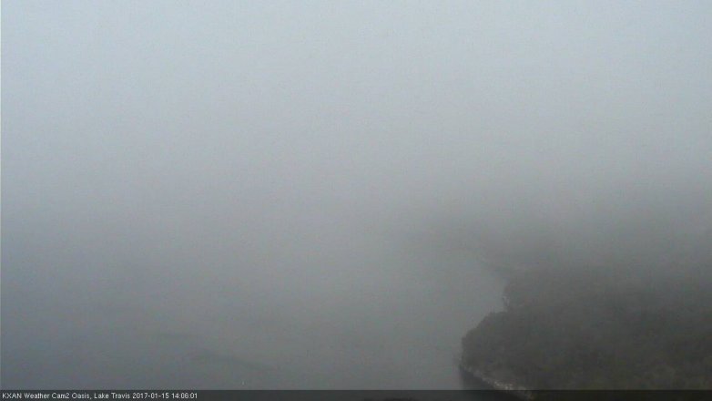 Lake Travis webcam, January 15, 2017 1:30 PM CT