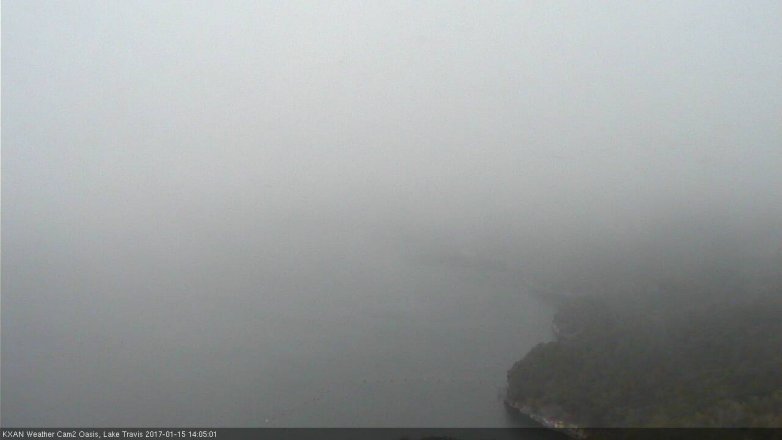 Lake Travis webcam, January 15, 2017 1:35 PM CT