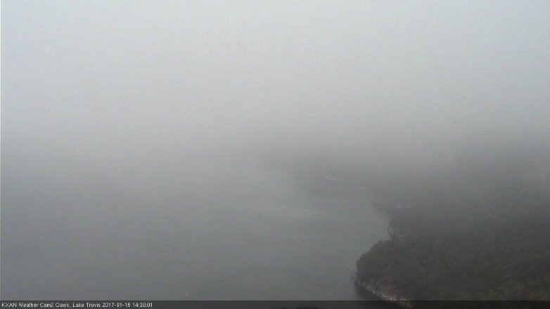 Lake Travis webcam, January 15, 2017 1:40 PM CT