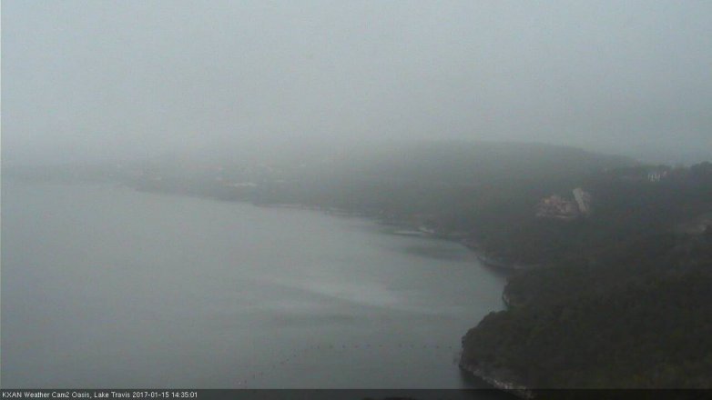 Lake Travis webcam, January 15, 2017 2:05 PM CT