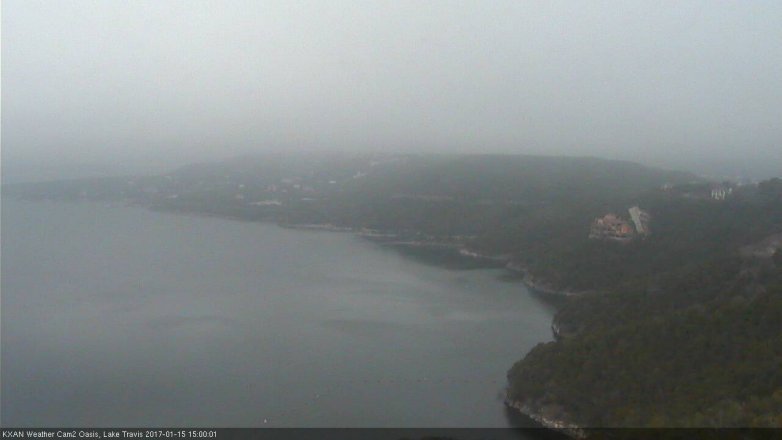 Lake Travis webcam, January 15, 2017 2:15 PM CT
