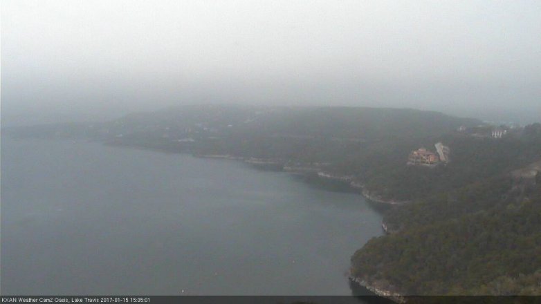 Lake Travis webcam, January 15, 2017 2:20 PM CT