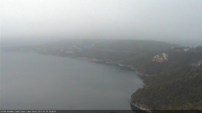 Lake Travis webcam, January 15, 2017 2:30 PM CT