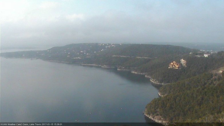 Lake Travis webcam, January 15, 2017 2:40 PM CT