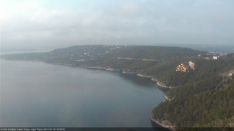 Lake Travis webcam, January 15, 2017 2:55 PM CT