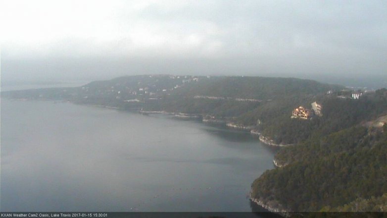 Lake Travis webcam, January 15, 2017 3:00 PM CT