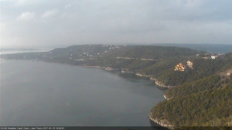 Lake Travis webcam, January 15, 2017 3:05 PM CT