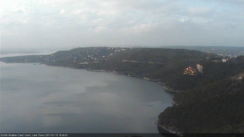 Lake Travis webcam, January 15, 2017 3:30 PM CT