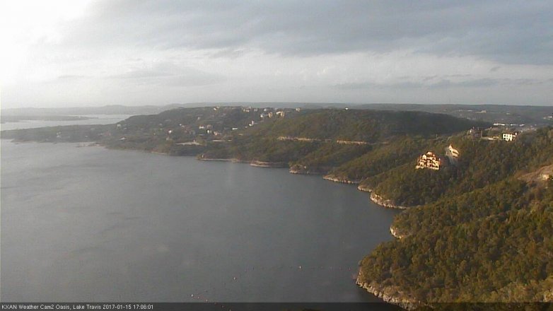 Lake Travis webcam, January 15, 2017 4:25 PM CT
