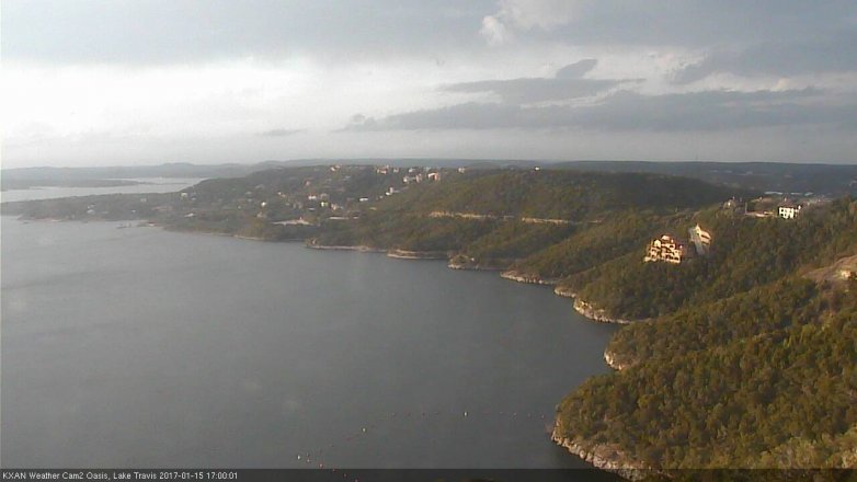 Lake Travis webcam, January 15, 2017 4:30 PM CT