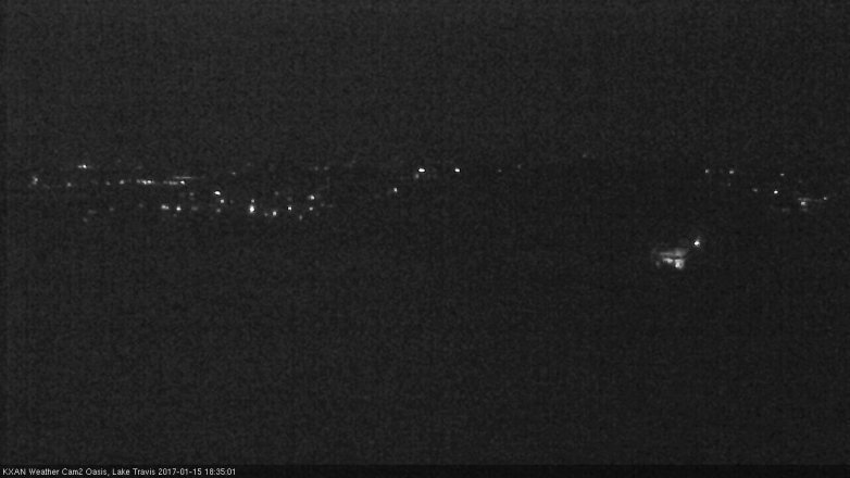 Lake Travis webcam, January 15, 2017 6:00 PM CT