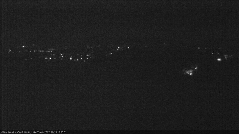 Lake Travis webcam, January 15, 2017 6:20 PM CT