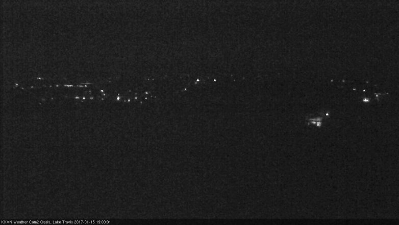 Lake Travis webcam, January 15, 2017 6:25 PM CT