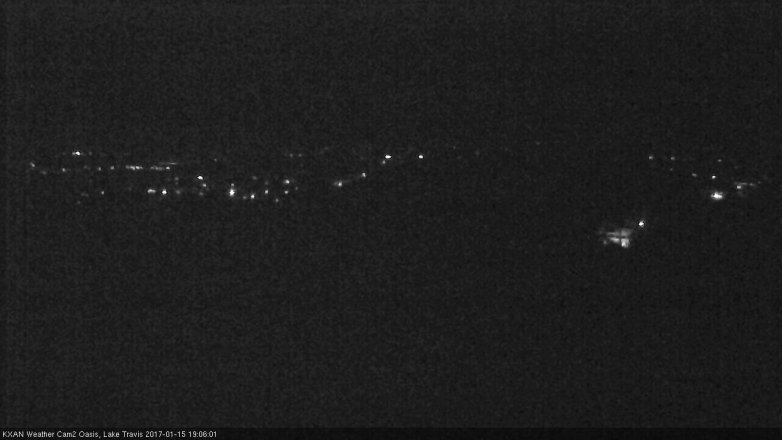 Lake Travis webcam, January 15, 2017 6:30 PM CT
