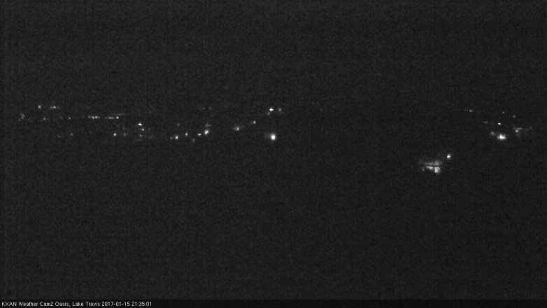 Lake Travis webcam, January 15, 2017 8:40 PM CT