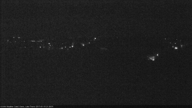 Lake Travis webcam, January 15, 2017 8:45 PM CT