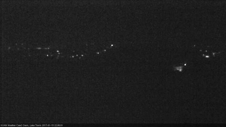 Lake Travis webcam, January 15, 2017 9:15 PM CT