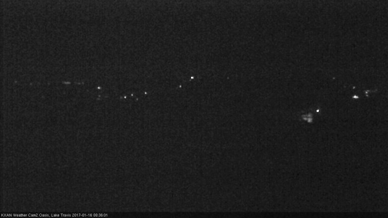 Lake Travis webcam, January 15, 2017 12:00 AM CT