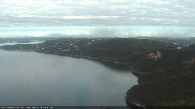 Lake Travis webcam, January 16, 2017 9:20 AM CT