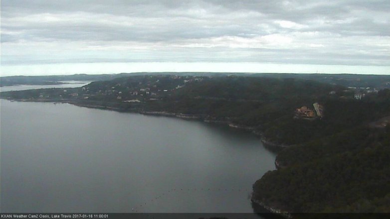 Lake Travis webcam, January 16, 2017 10:25 AM CT