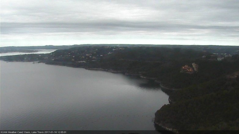 Lake Travis webcam, January 16, 2017 11:20 AM CT