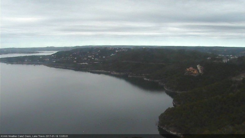 Lake Travis webcam, January 16, 2017 12:10 PM CT