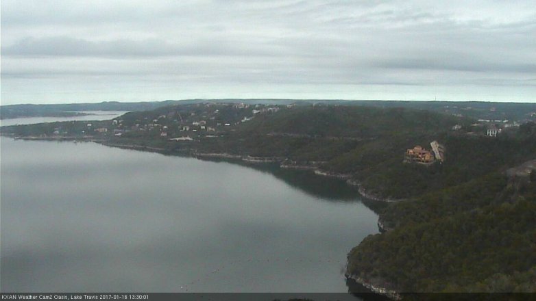 Lake Travis webcam, January 16, 2017 12:45 PM CT