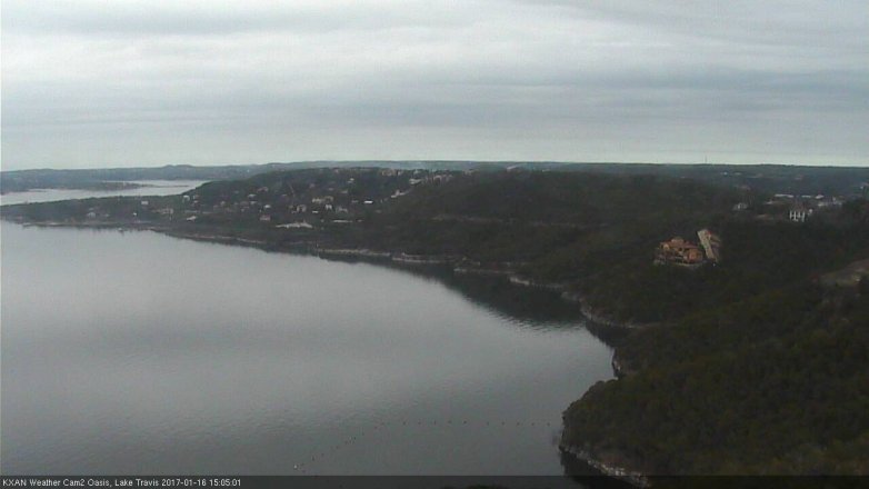 Lake Travis webcam, January 16, 2017 2:30 PM CT